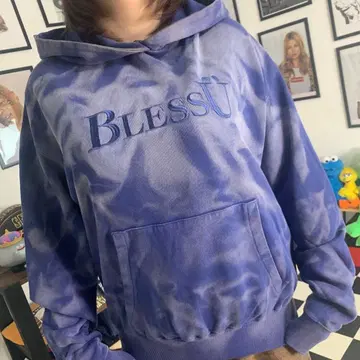 bless u powder breach light hoodie