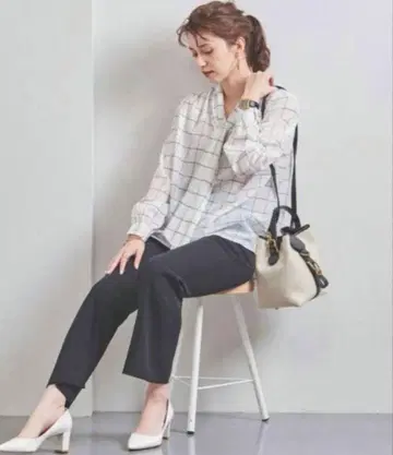 유나이티드 애로우즈 리본 보타이 블라우스