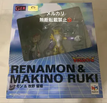 G.E.M 시리즈 디지몬 테이머즈 레나몬 & 마키노 루키 피규어