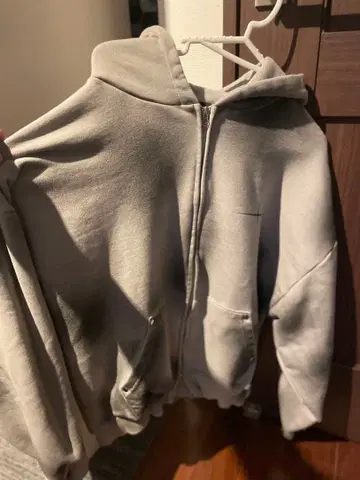 더블 지퍼 그레이 후드티 ANTICIPATE FUTURE