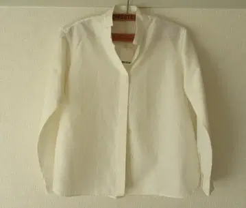 MUJI Labo 실크 혼방 오픈 카라 셔츠