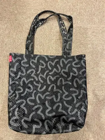 EVISU 토트백 자카드 코팅 데님