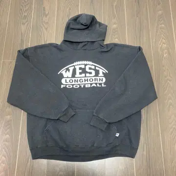 Russell Athletic 풋볼 후드티 XL 블랙 아메카지