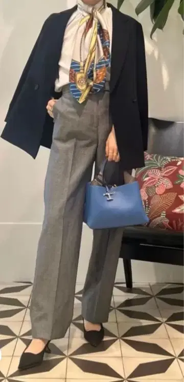 TOMORROWLAND 핑헤드 스트레치 스트레이트 팬츠