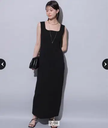 I 라인 타이트 니트 원피스