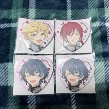 Switch 스타포니 하트형 캔뱃지 4개 세트