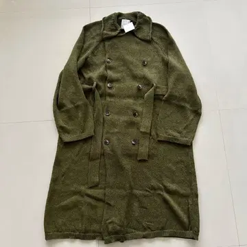 새상품 코우타 쿠시켄 와시 니트 트렌치코트