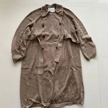 새상품 코우타 쿠시켄 와시 니트 트렌치코트