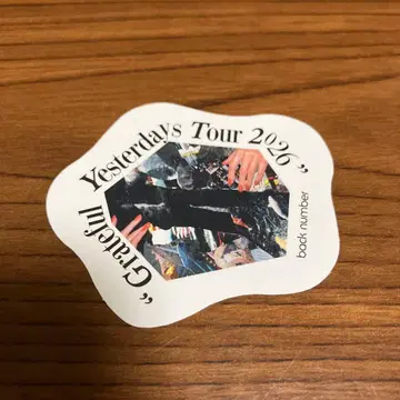 back number Yesterday's Tour 2026 특전 세트