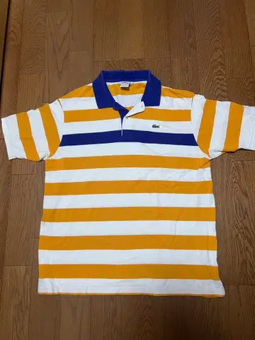 라코스테 피케 셔츠 옐로우 컬러 스트라이프
