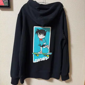 코난 스케이트보드 후디 블랙