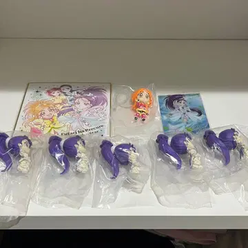 빛의 전사 프리큐어 splash star 캡슐 피규어, 색지, 카드 세트