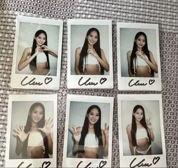 프레스티지 야카케 우미 친필 사인 폴라로이드 6장 세트