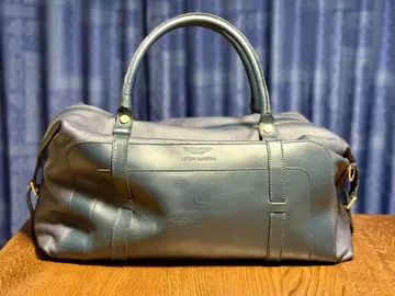 애스턴 마틴 백 가죽 천연 가죽 보스턴 백 네이비 영국 대용량