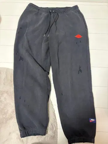 Jordan 레어 에어 데미지 가공 스웨트 팬츠 L 사이즈