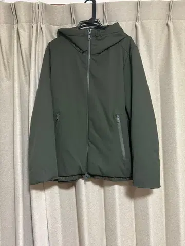 후드 부착 올리브 그린 자켓 XL