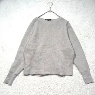 23구 캐시미어 네이비 라메 울 돌먼 슬리브 니트 손세탁 가능 베이지