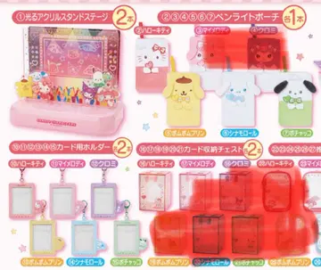 빛나는 아크릴 스탠드 스테이지 & 카드 홀더 세트