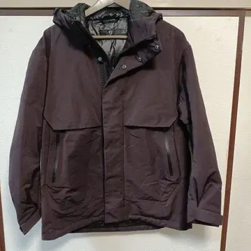 +J 유니클로 UNIQLO 다운 자켓 하이브리드 다운 S 와인