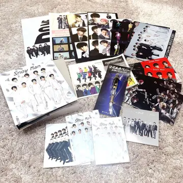 SnowMan 굿즈 묶음 판매 사진 앨범 스티커 클리어 파일
