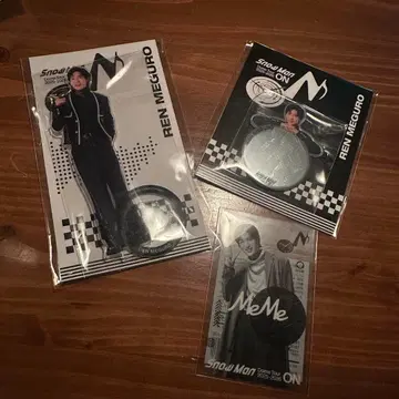 SnowMan 메구로 렌 클리어 스티커 아크릴 스탠드 거울 스티커