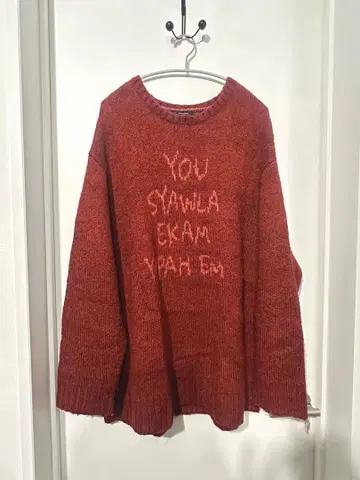 지나시스 메시지 니트 스웨터 F 사이즈