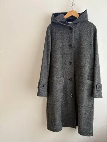 MHL. 후드 부착 롱 코트 사이즈 2