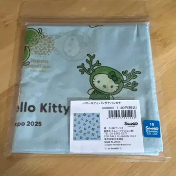 만박 모키티 반다나 손수건 일본관 EXPO2025 헬로키티