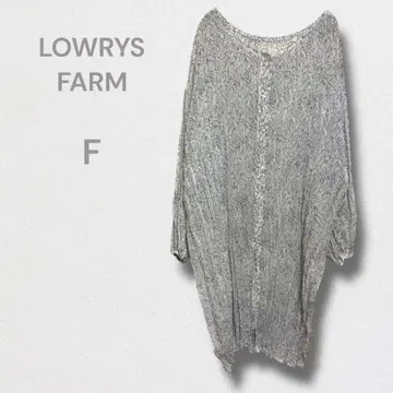 로리즈팜 셔츠 블라우스 상의 시어 롱 기장 비침