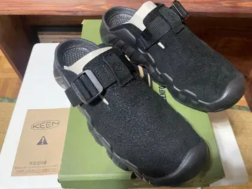 KEEN 하이퍼포트 클로그 레더 블랙 US 8