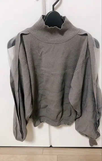 정가 14000엔 새상품 러그문 숄더 니트 풀오버 니트