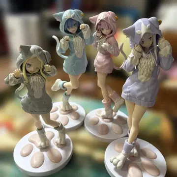 리제로 피규어 렘, 라무, 에밀리아, 베아트리스