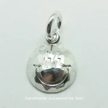 망치 무늬 번개 스마일 펜던트 실버 925