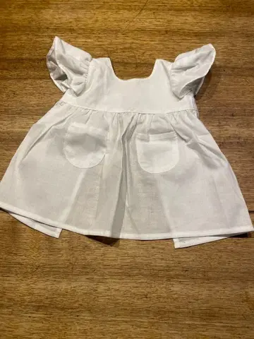 발도르프 인형 C체용 프릴 에이프런