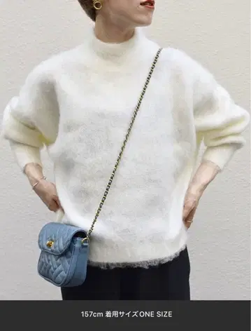 SHIPS any 모헤어 샤기 터틀넥 풀오버