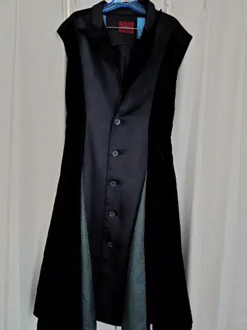 hazama 흔들리는 롱 베스트 black M 사이즈