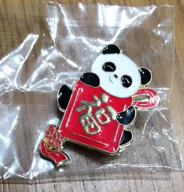 만박 중국관 팬더 핀 배지 쓰촨 위크 레어