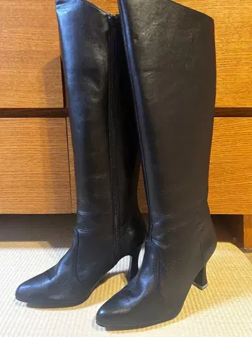 소가죽 롱 부츠 노브랜드 제품 24.0cm