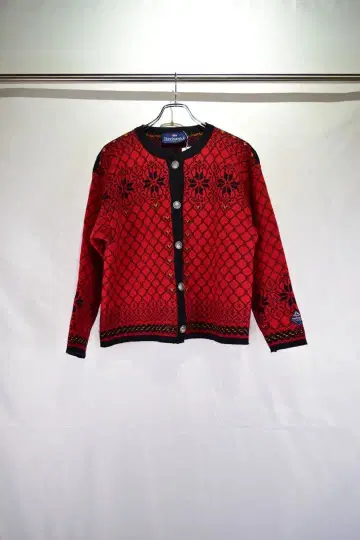 구제 노르웨이 디자인 울 니트 자켓 빈티지 유럽 구제 의류