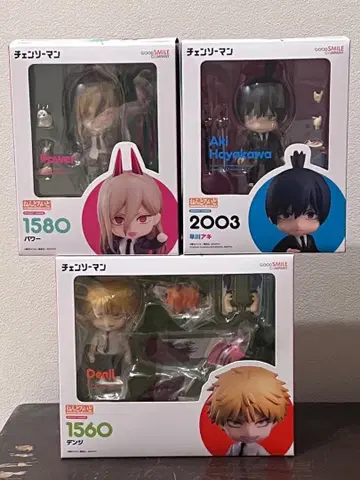 체인소 맨 넨도로이드 피규어 세트 덴지 파워 아키