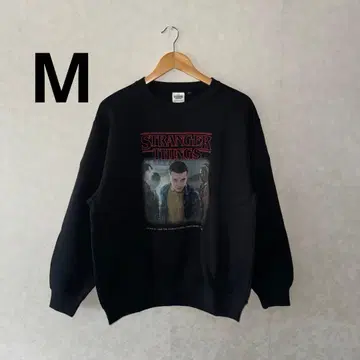 GU x 스트레인저 싱스 헤비웨이트 맨투맨 풀오버 M 사이즈