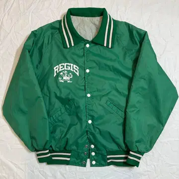 90s DeLONG 바시티 자켓 USA 그린