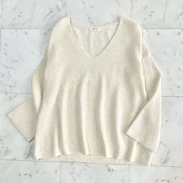 새상품급 PLST 플라스테 니트 스웨터 아이보리 M