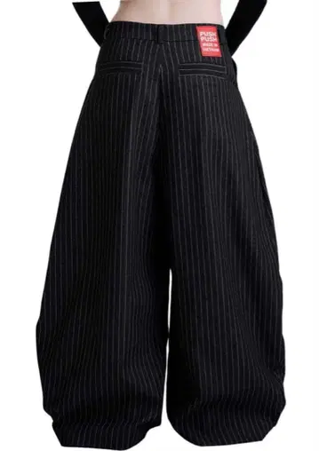 PP STRIPES PANTS 스트라이프 와이드 데님 PUSH PUSH