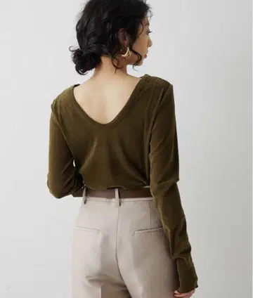 미사용품 Whim Gazette 플로키 백산 티셔츠 카키