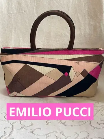 에밀리오 푸치 코듀로이 원단 핸드백