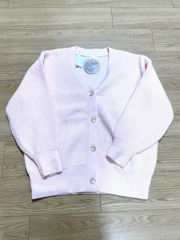 시마무라 yumi 니트 가디건 핑크 L 사이즈