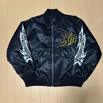 MA-1 자켓 블랙 그래픽 디자인