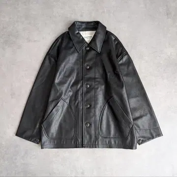 MACPHEE 레더라이크 커버올 블루종 투모로우랜드