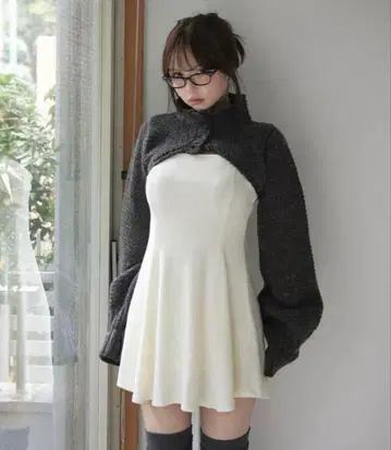 ANDMARY Zoey velour set dress black